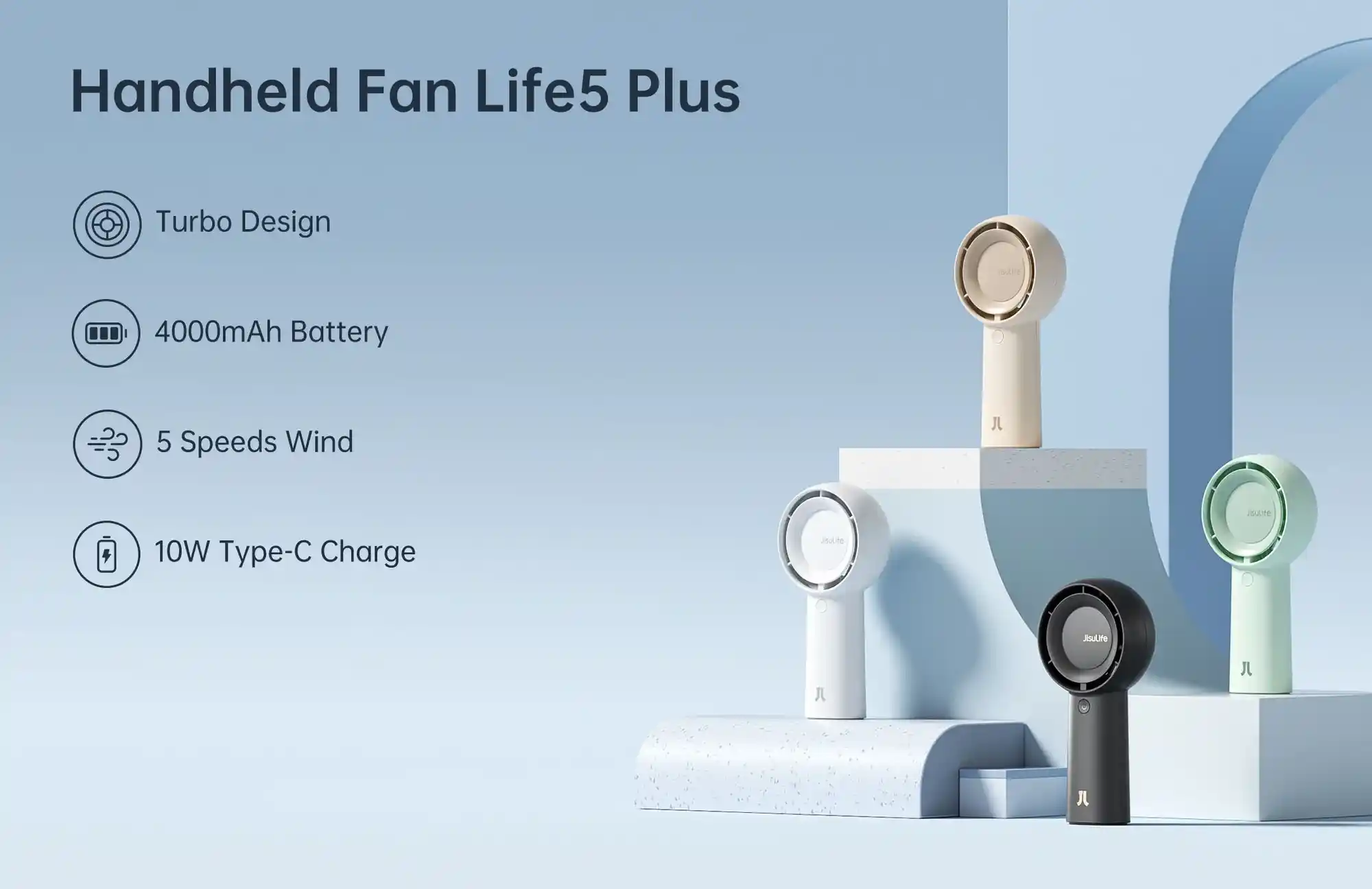 JisuLife Life5 Plus Handheld Fan