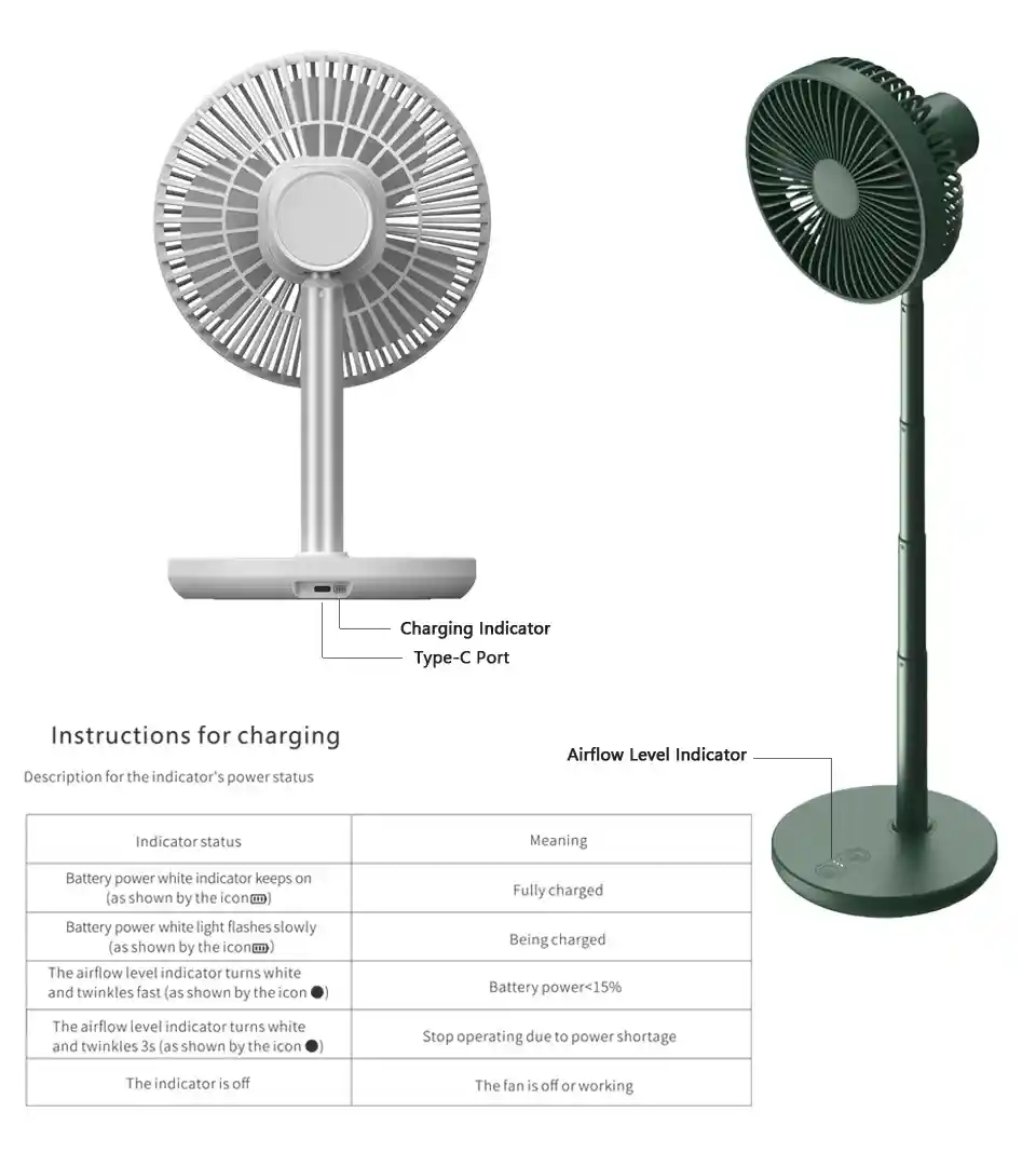 JISULIFE Table Fan life7 Oscillating Extendable Desk Fan – Stay Cool and Flexible