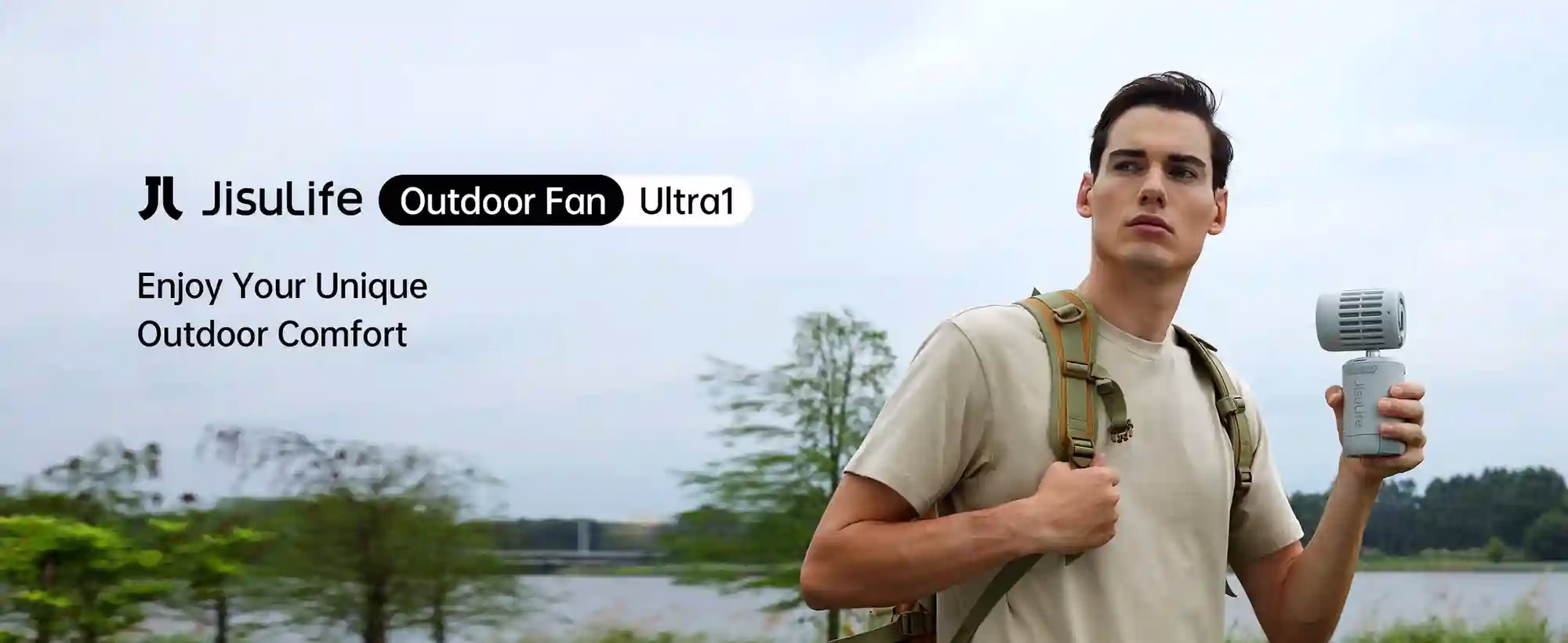 JisuLife outdoor fan Ultra1 with rechargeable battery