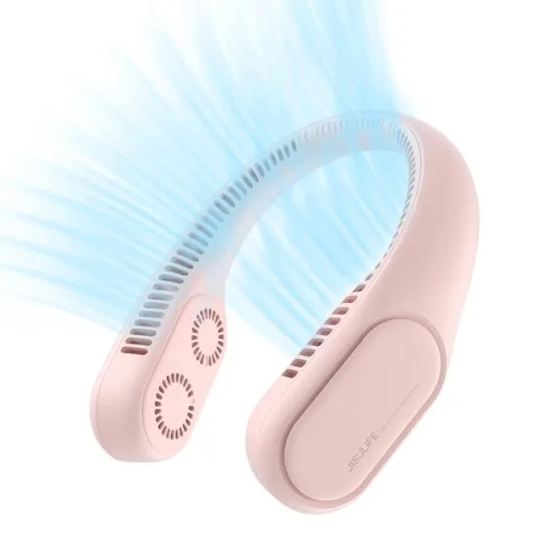 JISULIFE FA12R Neck Fan Rechargeable Fan 4000mAh Bladeless Twin Turbine Fan