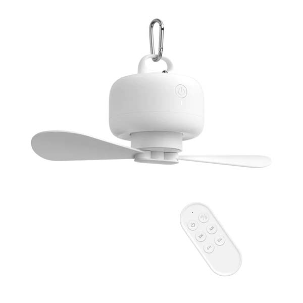 JISULIFE FA16 Portable 8000mAh USB Rechargeable Remote Control Ceiling Fan