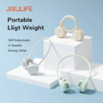 JISULIFE FA25 Portable Neck Fan USB Rechargeable Bladeless 360°Adjustable