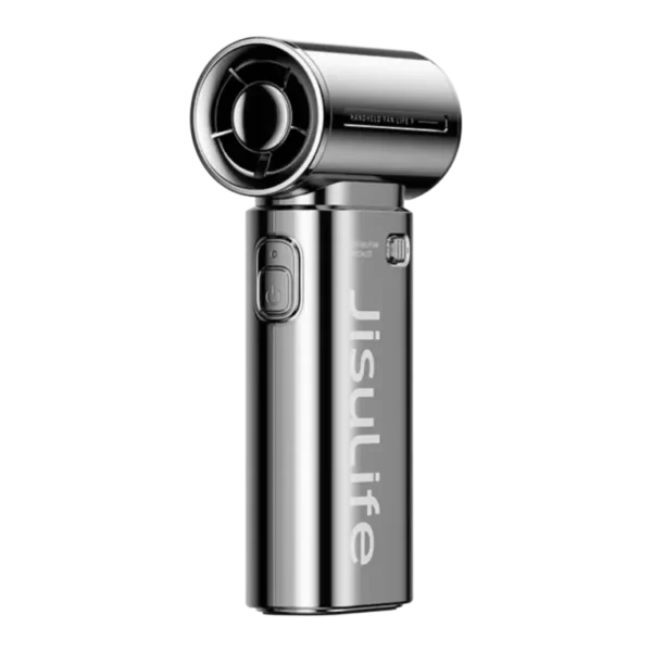 JISULIFE Handheld Fan Life9S Chrome – 27,000 RPM Turbo Portable Fan